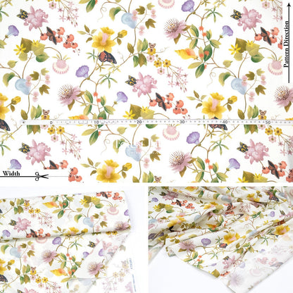 Liberty of London (Cotton Tana Lawn Fabric) - Doreen June - FO:REST Fabric 布恩堂Liberty fabrictana lawnjapanese fabricykk zipper