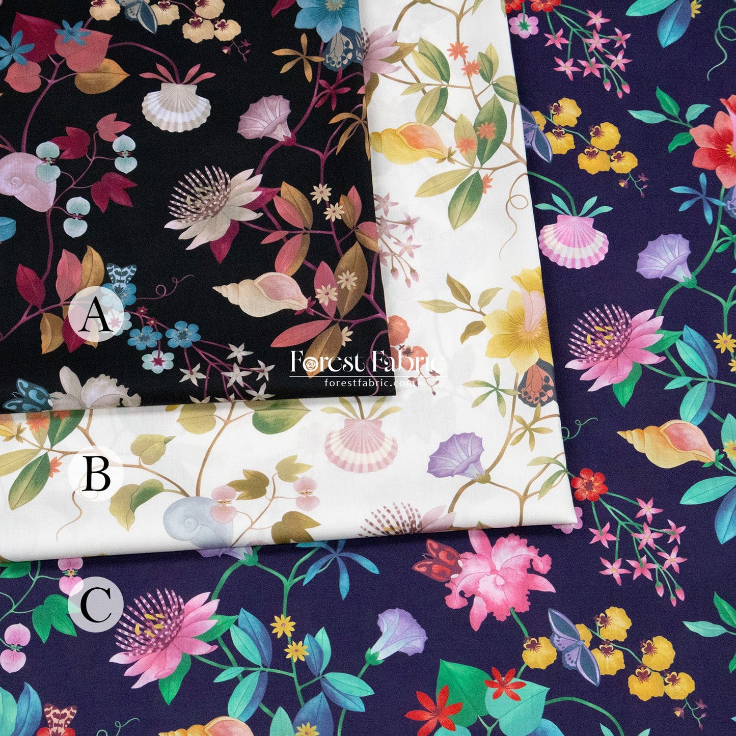 Liberty of London (Cotton Tana Lawn Fabric) - Doreen June - FO:REST Fabric 布恩堂Liberty fabrictana lawnjapanese fabricykk zipper