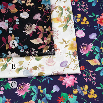 Liberty of London (Cotton Tana Lawn Fabric) - Doreen June - FO:REST Fabric 布恩堂Liberty fabrictana lawnjapanese fabricykk zipper