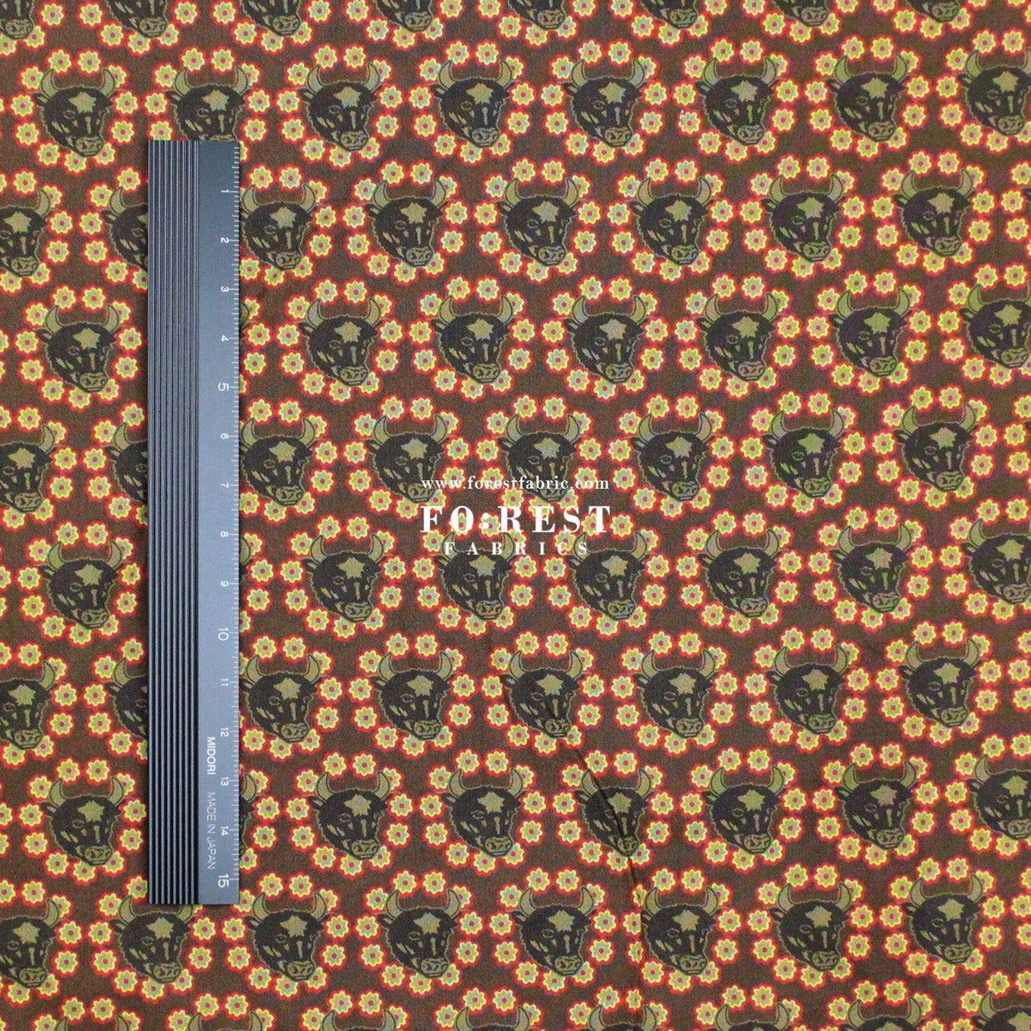 Liberty of London (Cotton Tana Lawn Fabric) - Earth OX - FO:REST Fabric 布恩堂Liberty fabrictana lawnjapanese fabricykk zipper