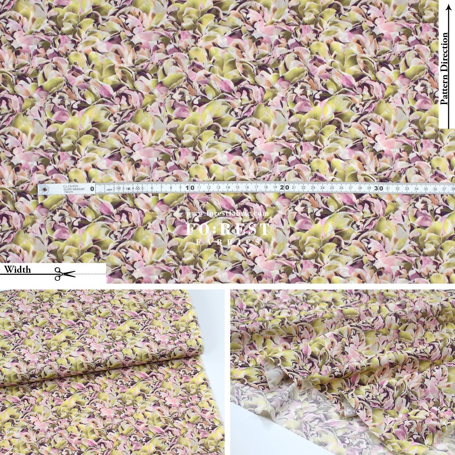 Liberty of London (Cotton Tana Lawn Fabric) - Efflorescence - FO:REST Fabric 布恩堂Liberty fabrictana lawnjapanese fabricykk zipper