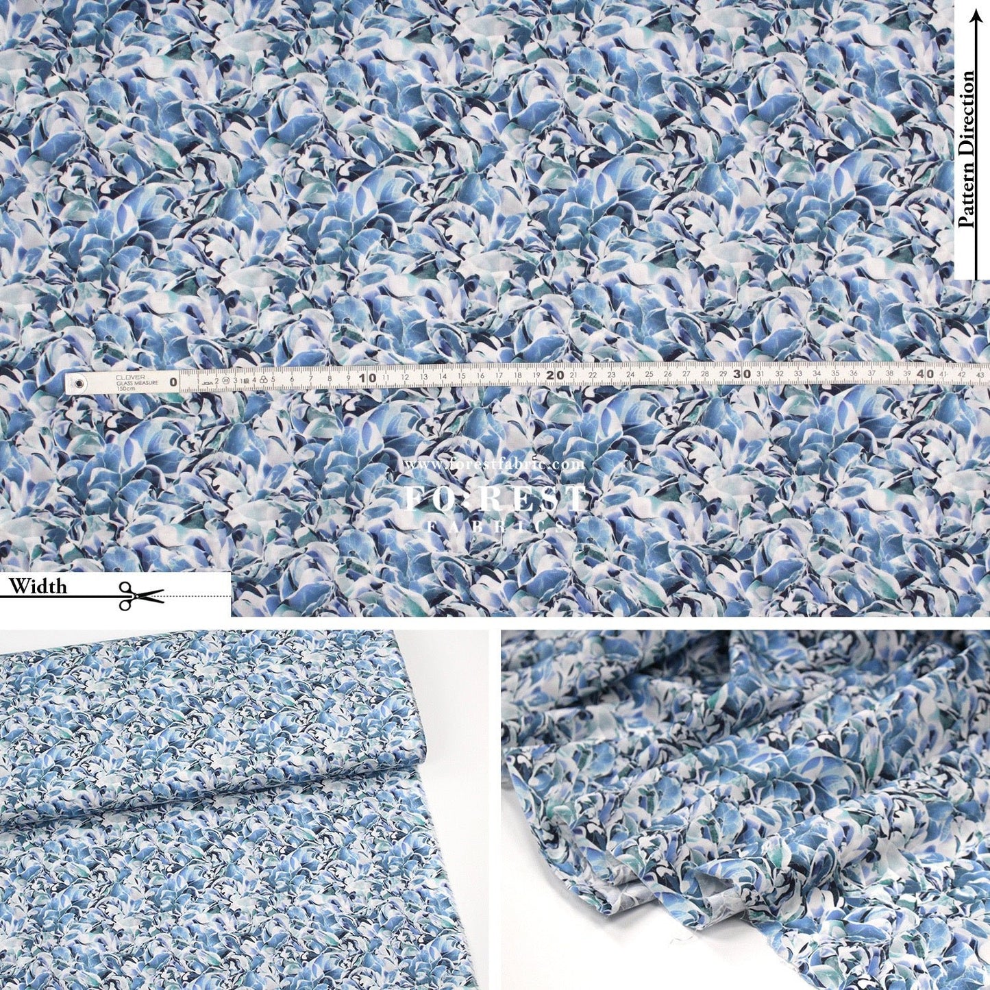 Liberty of London (Cotton Tana Lawn Fabric) - Efflorescence - FO:REST Fabric 布恩堂Liberty fabrictana lawnjapanese fabricykk zipper