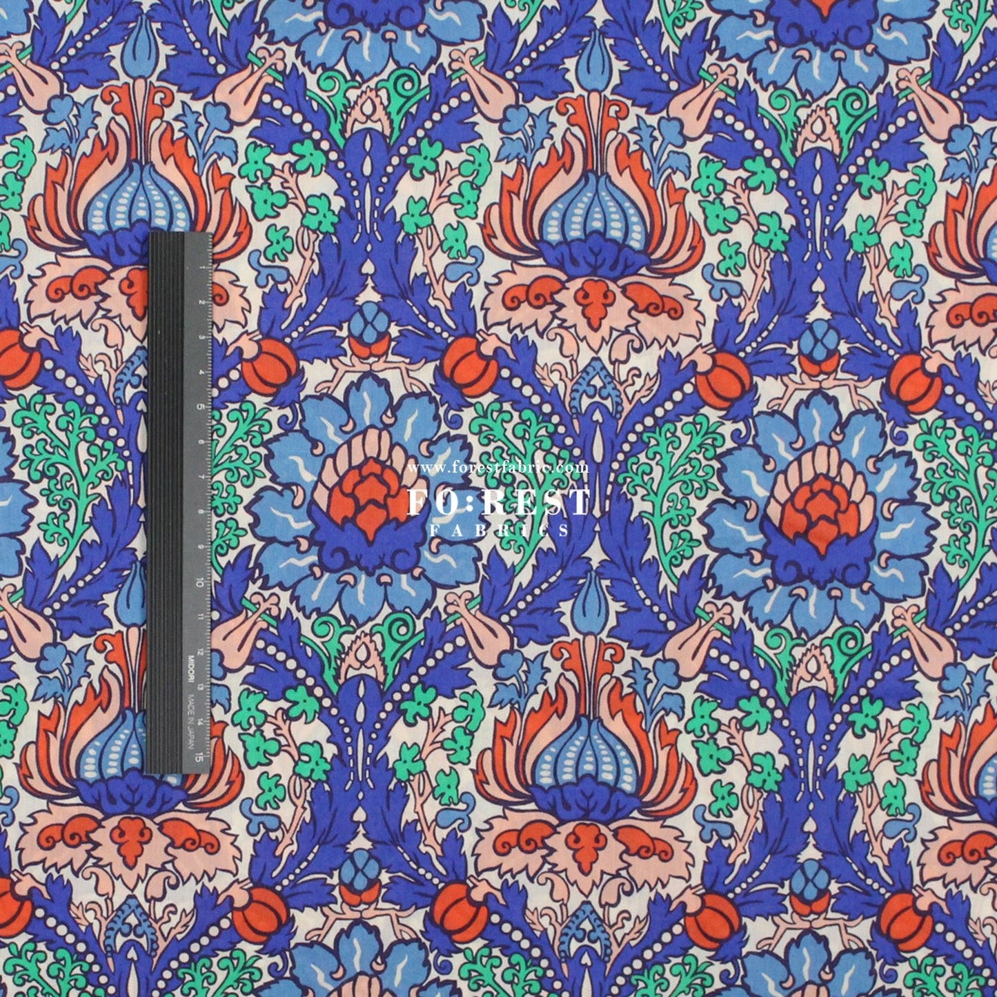 Liberty of London (Cotton Tana Lawn Fabric) - Electric Nouveau - FO:REST Fabric 布恩堂Liberty fabrictana lawnjapanese fabricykk zipper