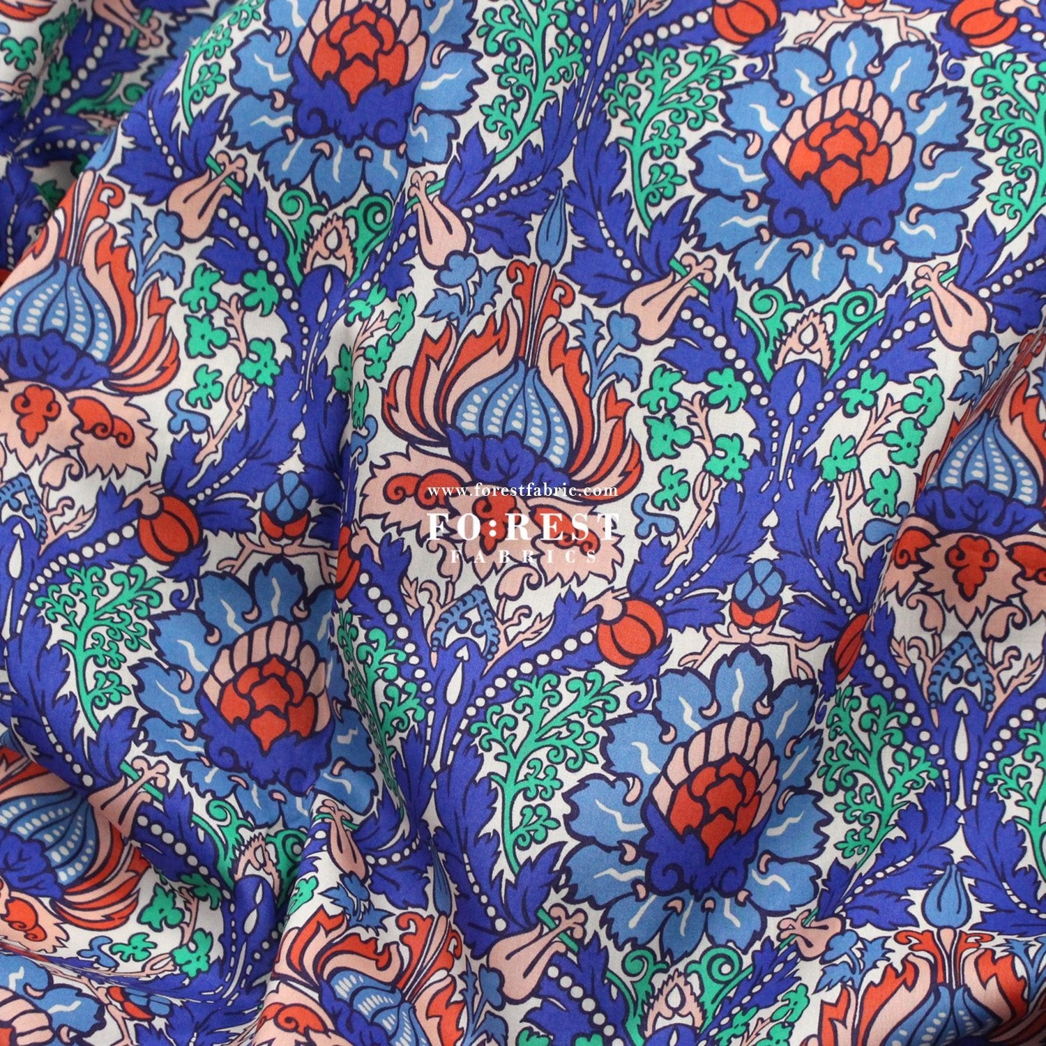 Liberty of London (Cotton Tana Lawn Fabric) - Electric Nouveau - FO:REST Fabric 布恩堂Liberty fabrictana lawnjapanese fabricykk zipper