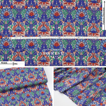 Liberty of London (Cotton Tana Lawn Fabric) - Electric Nouveau - FO:REST Fabric 布恩堂Liberty fabrictana lawnjapanese fabricykk zipper