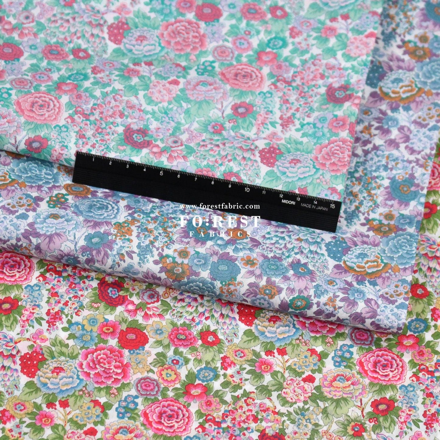 Liberty of London (Cotton Tana Lawn Fabric) - Elysian Day - FO:REST Fabric 布恩堂Liberty fabrictana lawnjapanese fabricykk zipper