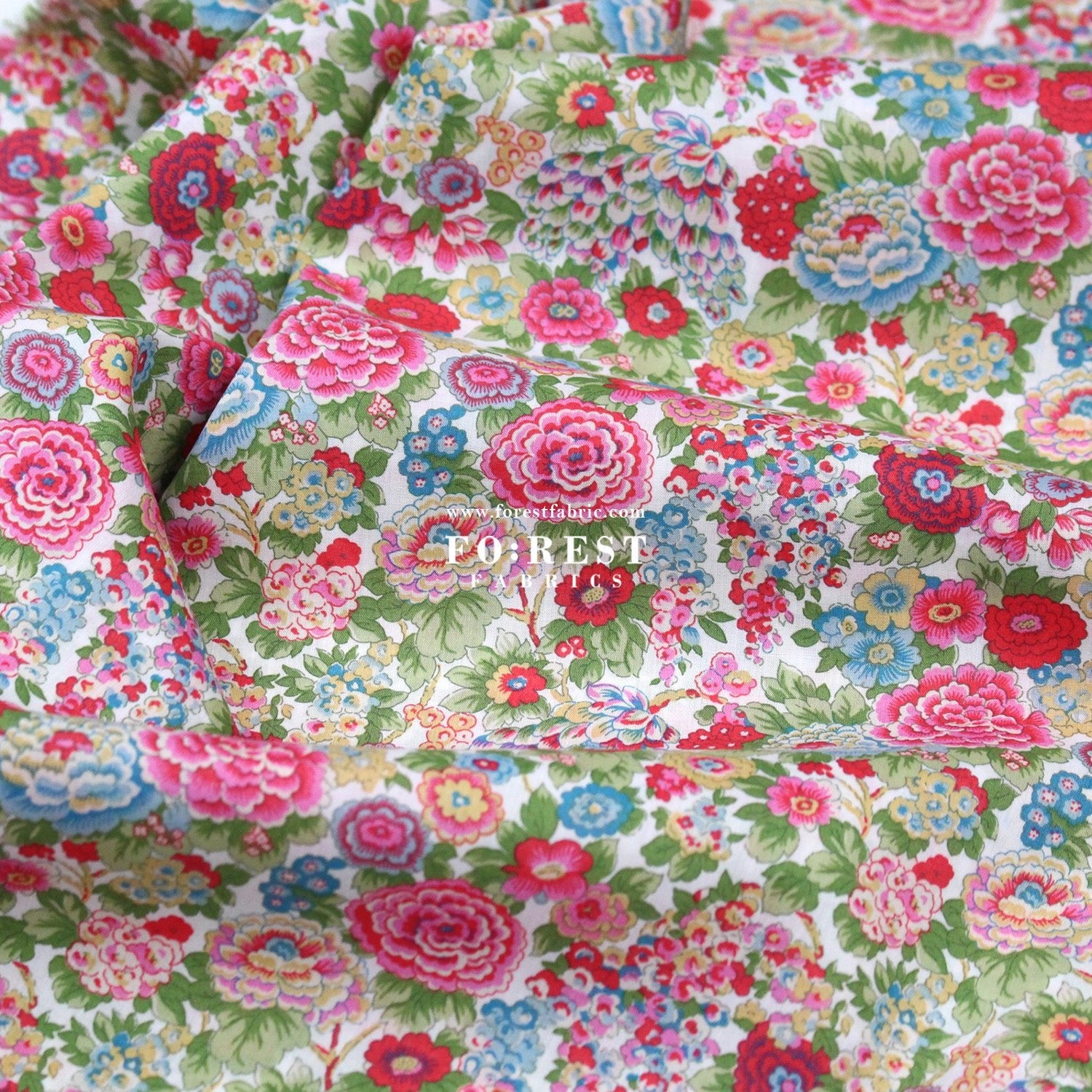 Liberty of London (Cotton Tana Lawn Fabric) - Elysian Day - FO:REST Fabric 布恩堂Liberty fabrictana lawnjapanese fabricykk zipper