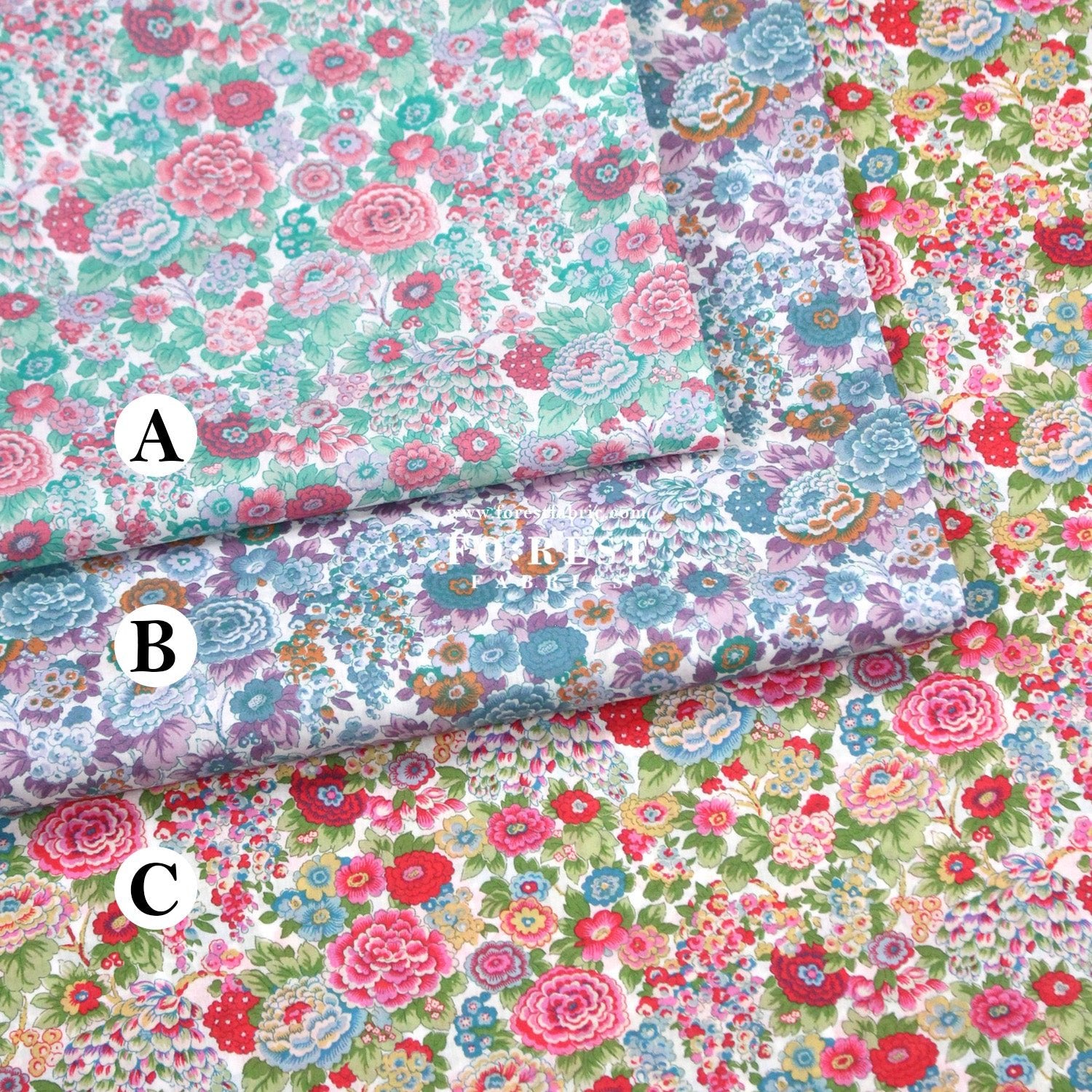 Liberty of London (Cotton Tana Lawn Fabric) - Elysian Day - FO:REST Fabric 布恩堂Liberty fabrictana lawnjapanese fabricykk zipper