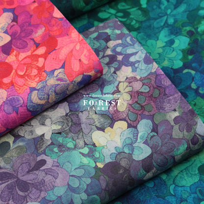 Liberty of London (Cotton Tana Lawn Fabric) - Emerald Bay B - FO:REST Fabric 布恩堂Liberty fabrictana lawnjapanese fabricykk zipper