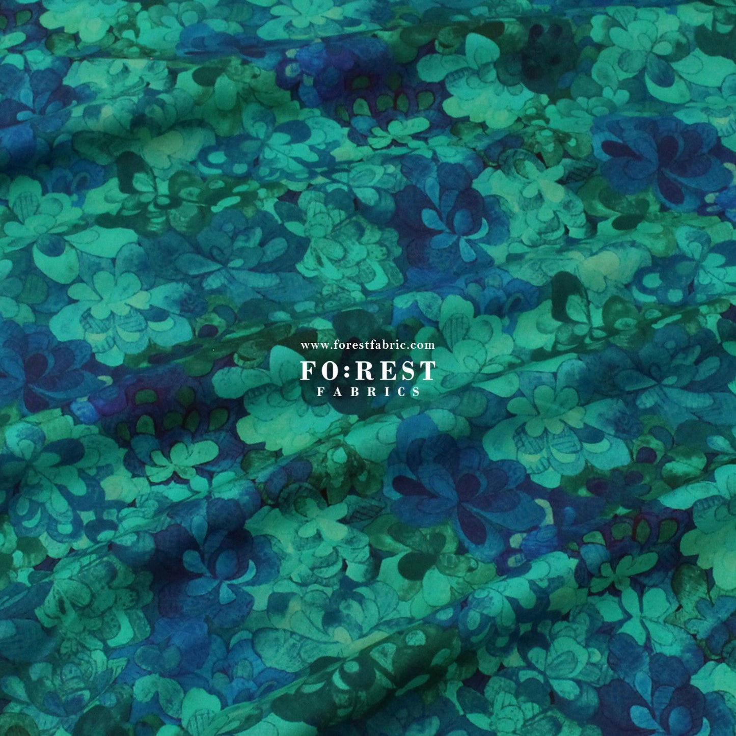 Liberty of London (Cotton Tana Lawn Fabric) - Emerald Bay B - FO:REST Fabric 布恩堂Liberty fabrictana lawnjapanese fabricykk zipper