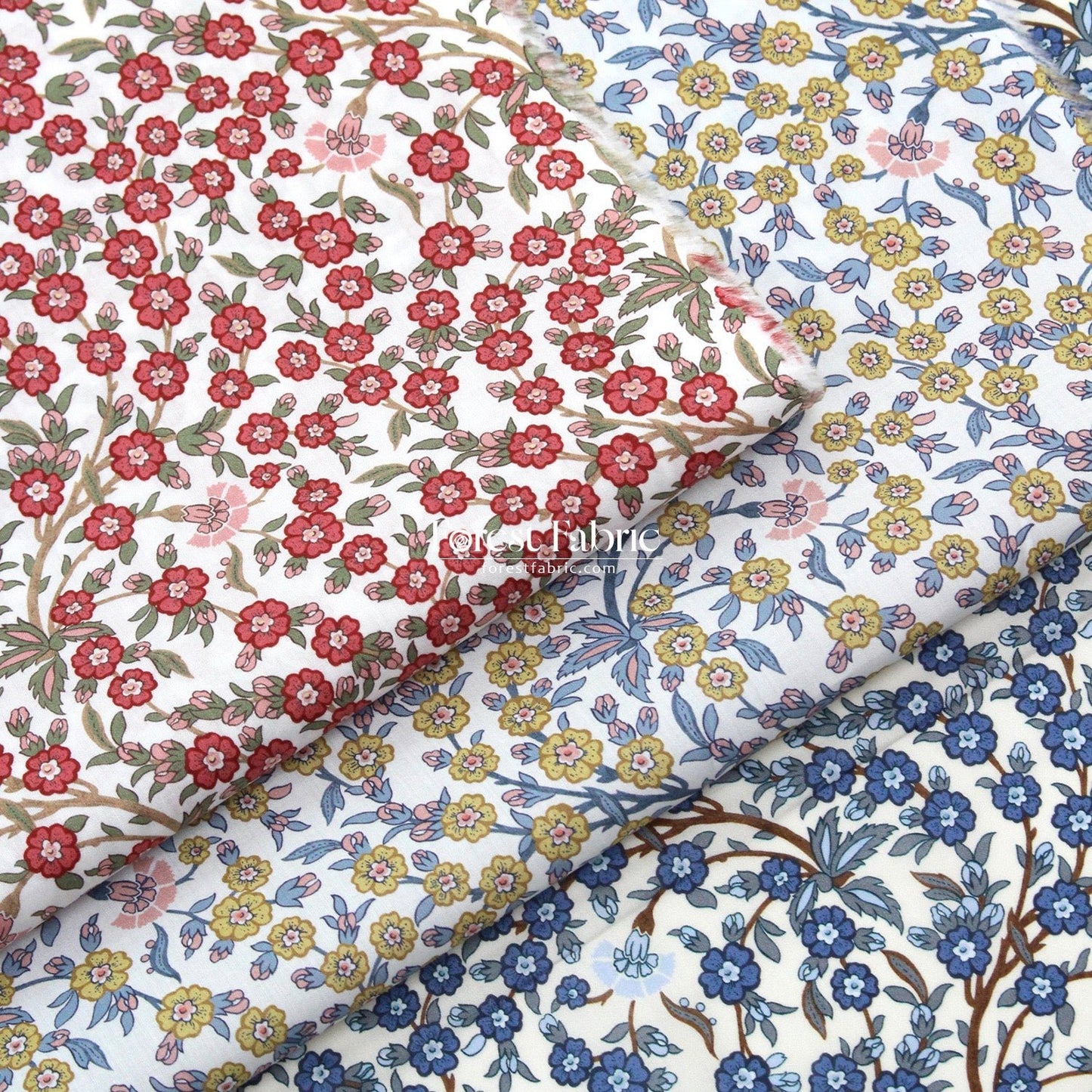 Liberty of London (Cotton Tana Lawn Fabric) - Empress - FO:REST Fabric 布恩堂Liberty fabrictana lawnjapanese fabricykk zipper