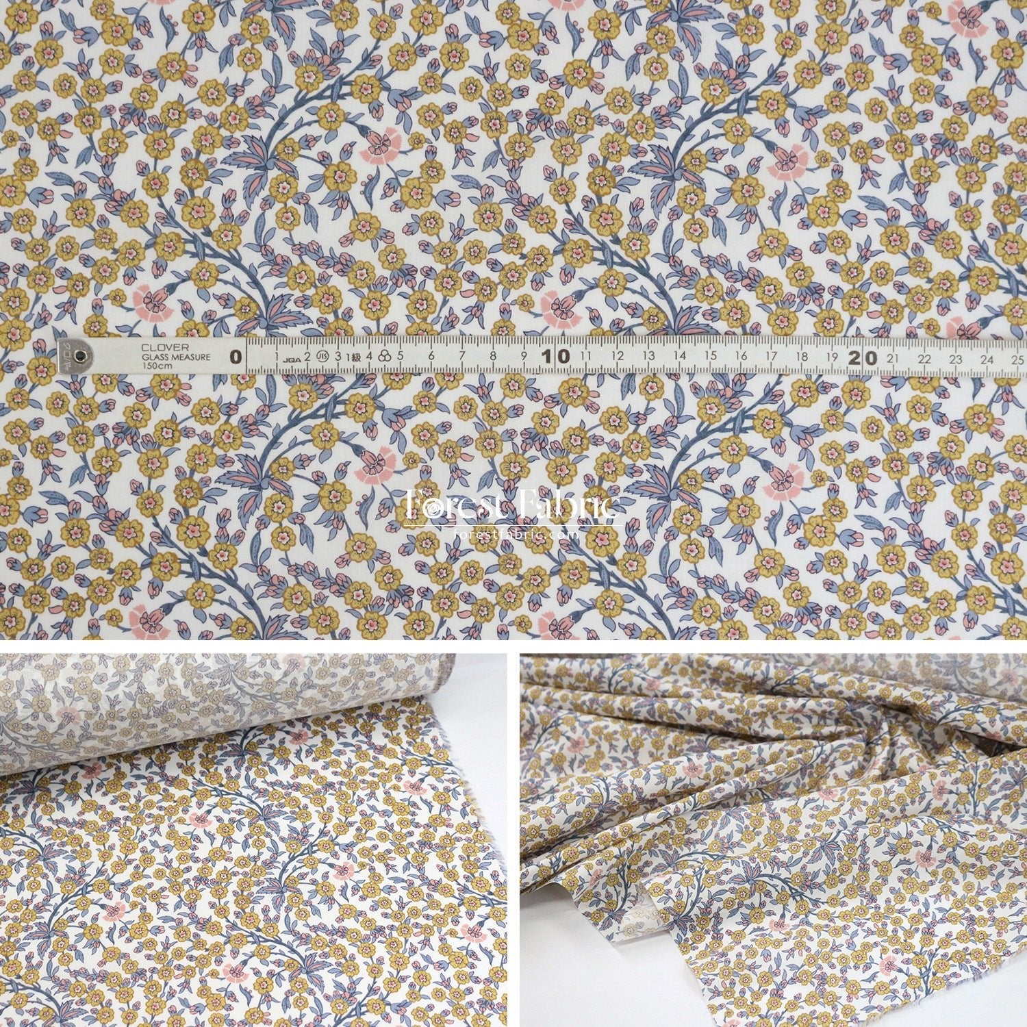 Liberty of London (Cotton Tana Lawn Fabric) - Empress - FO:REST Fabric 布恩堂Liberty fabrictana lawnjapanese fabricykk zipper