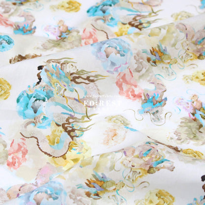 Liberty of London (Cotton Tana Lawn Fabric) - Endless Song - FO:REST Fabric 布恩堂Liberty fabrictana lawnjapanese fabricykk zipper