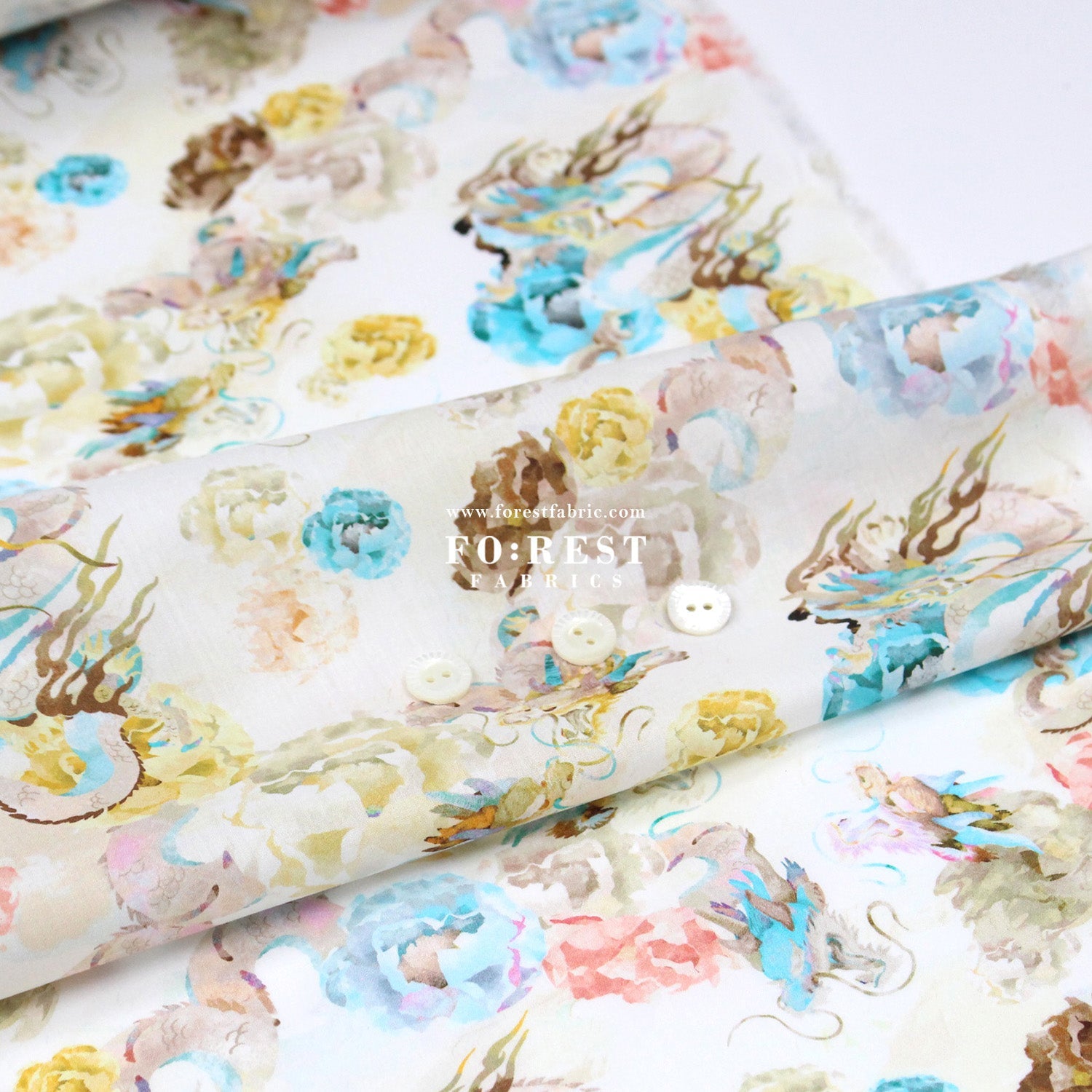 Liberty of London (Cotton Tana Lawn Fabric) - Endless Song - FO:REST Fabric 布恩堂Liberty fabrictana lawnjapanese fabricykk zipper
