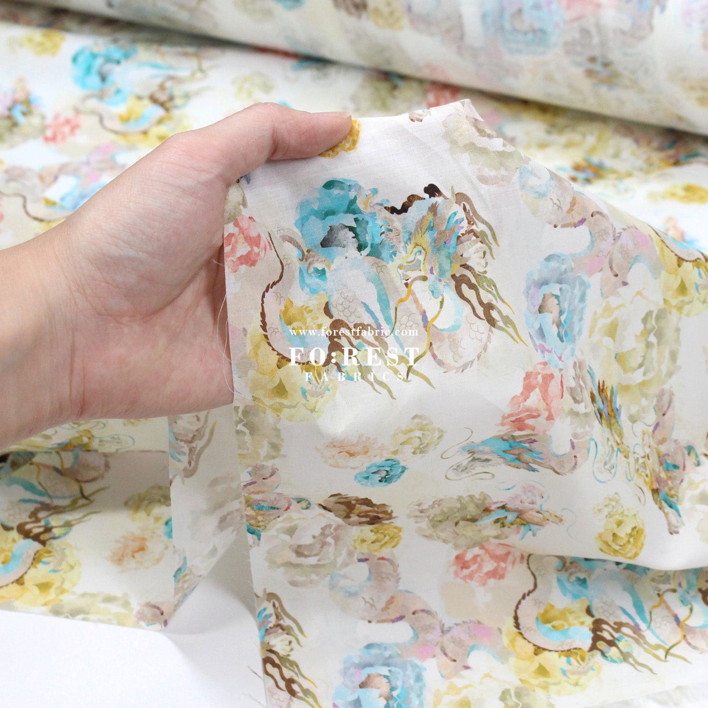 Liberty of London (Cotton Tana Lawn Fabric) - Endless Song - FO:REST Fabric 布恩堂Liberty fabrictana lawnjapanese fabricykk zipper