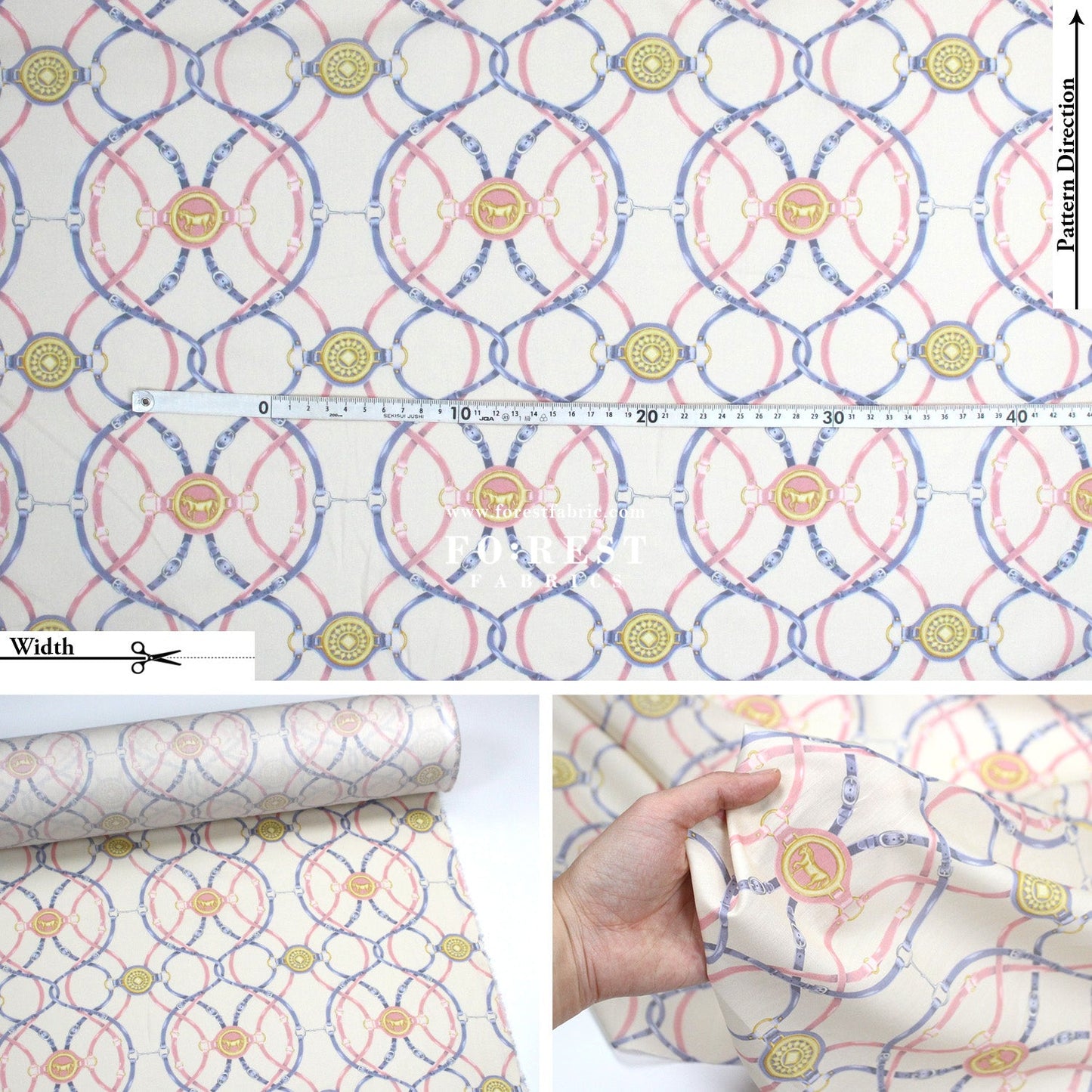 Liberty of London (Cotton Tana Lawn Fabric) - Equestrian - FO:REST Fabric 布恩堂Liberty fabrictana lawnjapanese fabricykk zipper