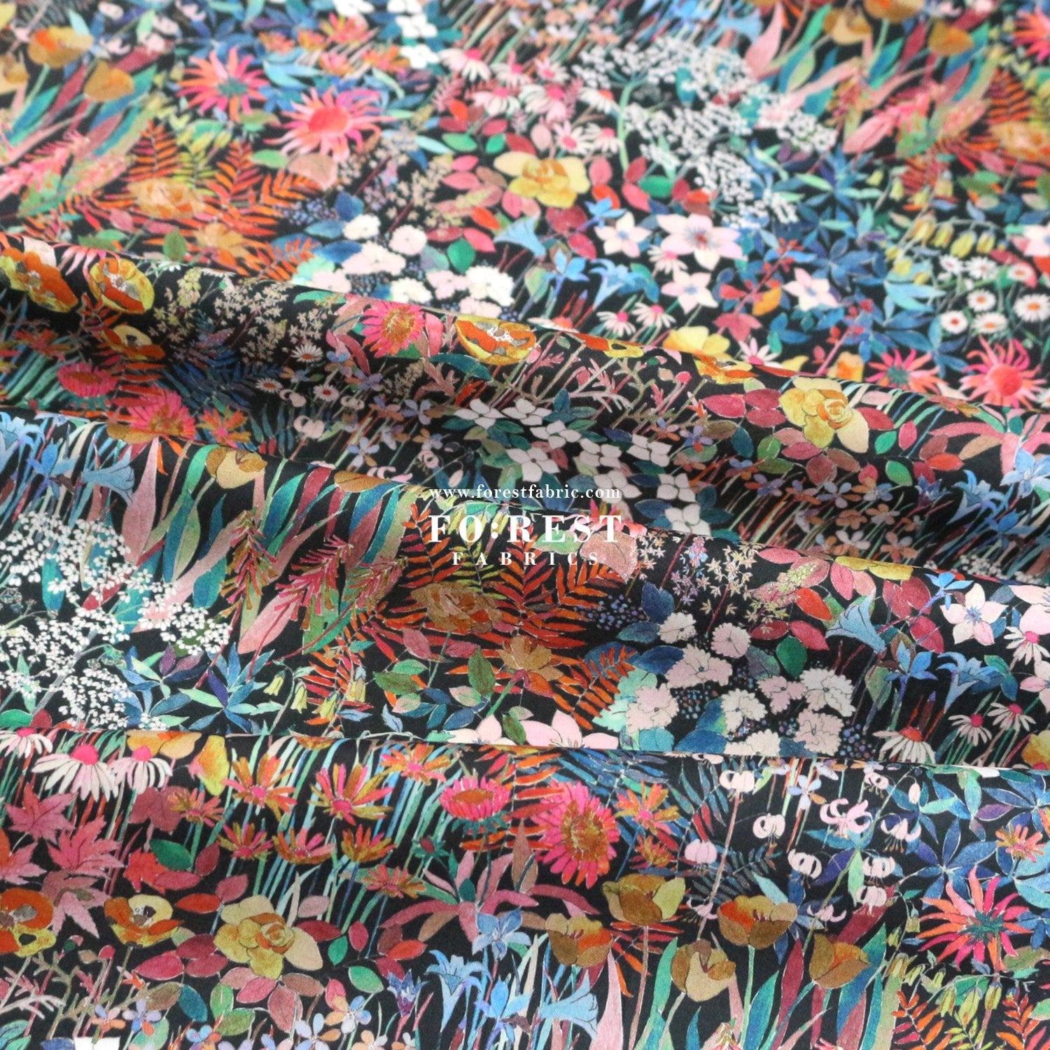 Liberty of London (Cotton Tana Lawn Fabric) - Faria Flower Small - FO:REST Fabric 布恩堂Liberty fabrictana lawnjapanese fabricykk zipper