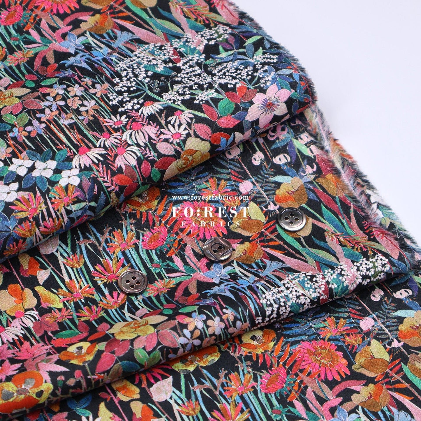 Liberty of London (Cotton Tana Lawn Fabric) - Faria Flower Small - FO:REST Fabric 布恩堂Liberty fabrictana lawnjapanese fabricykk zipper