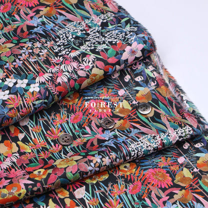 Liberty of London (Cotton Tana Lawn Fabric) - Faria Flower Small - FO:REST Fabric 布恩堂Liberty fabrictana lawnjapanese fabricykk zipper