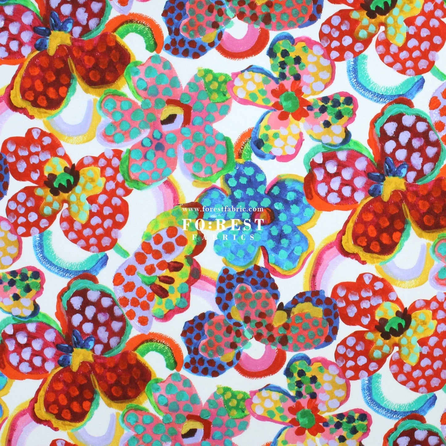Liberty of London (Cotton Tana Lawn Fabric) - Fauvism Floral - FO:REST Fabric 布恩堂Liberty fabrictana lawnjapanese fabricykk zipper