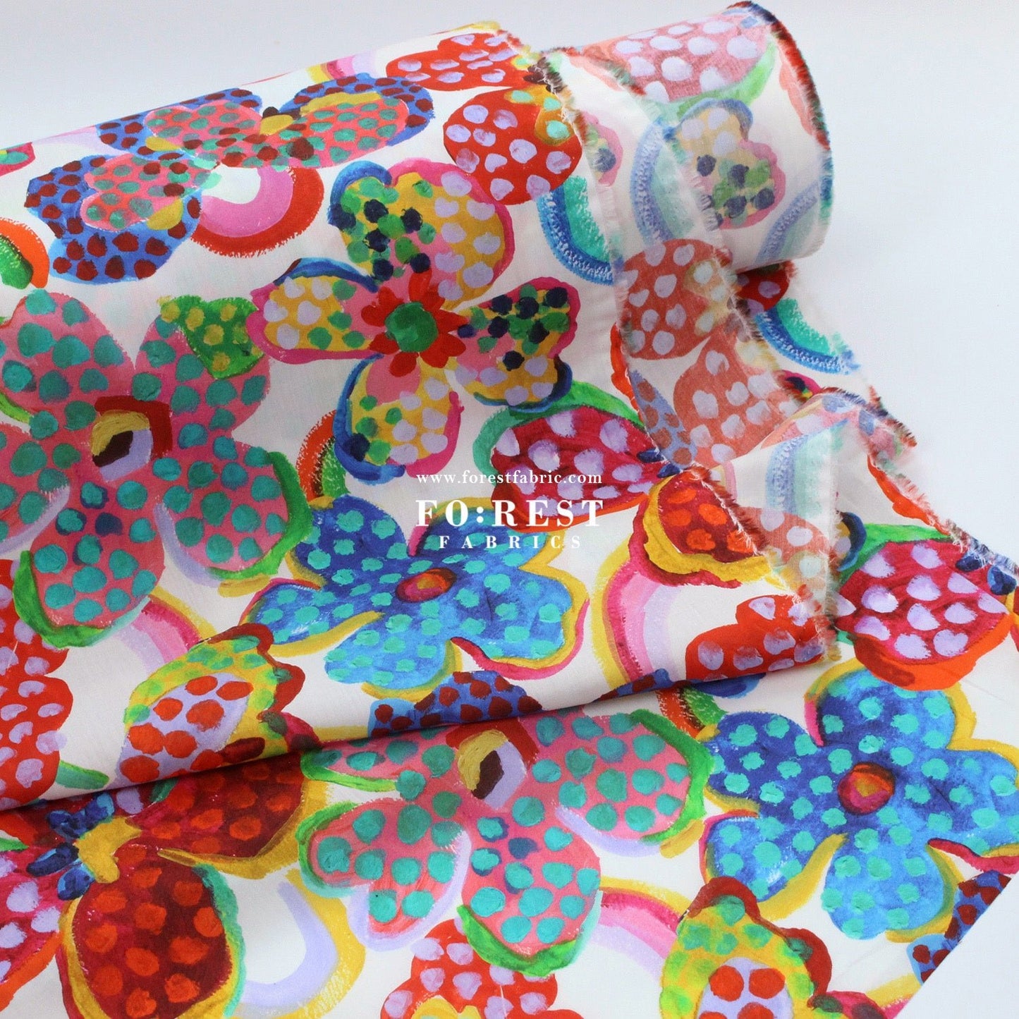 Liberty of London (Cotton Tana Lawn Fabric) - Fauvism Floral - FO:REST Fabric 布恩堂Liberty fabrictana lawnjapanese fabricykk zipper