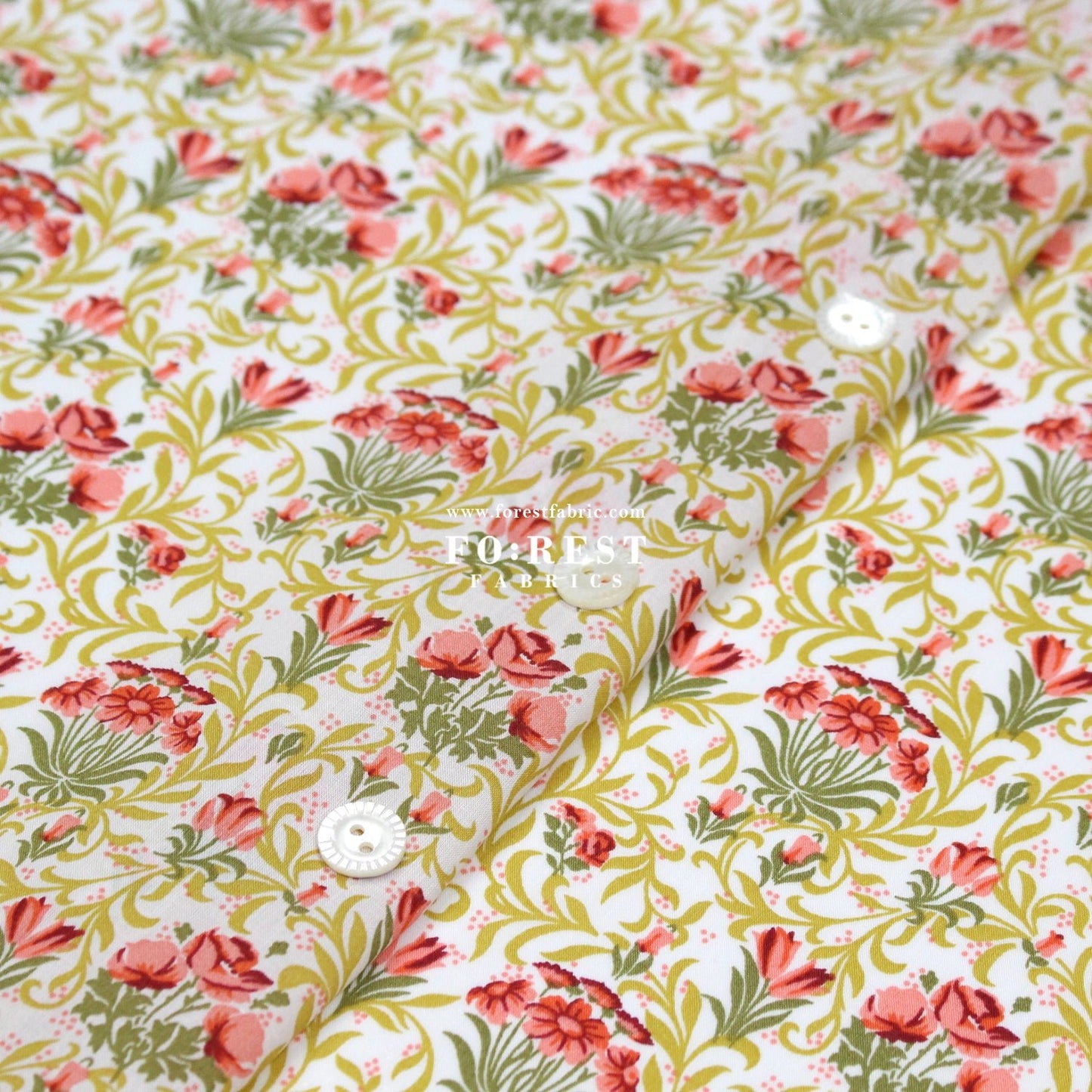 Liberty of London (Cotton Tana Lawn Fabric) - Fawley Spring - FO:REST Fabric 布恩堂Liberty fabrictana lawnjapanese fabricykk zipper