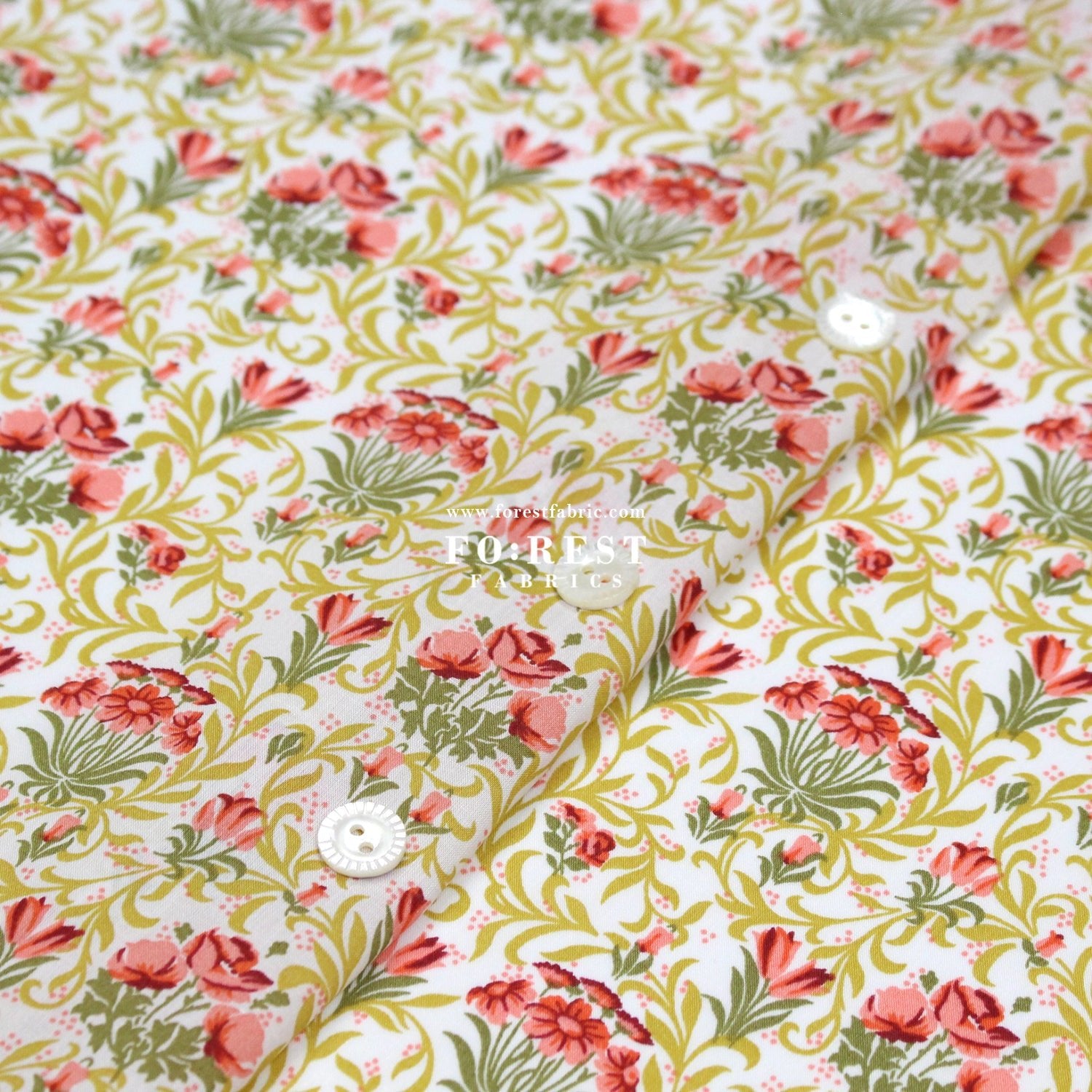 Liberty of London (Cotton Tana Lawn Fabric) - Fawley Spring - FO:REST Fabric 布恩堂Liberty fabrictana lawnjapanese fabricykk zipper