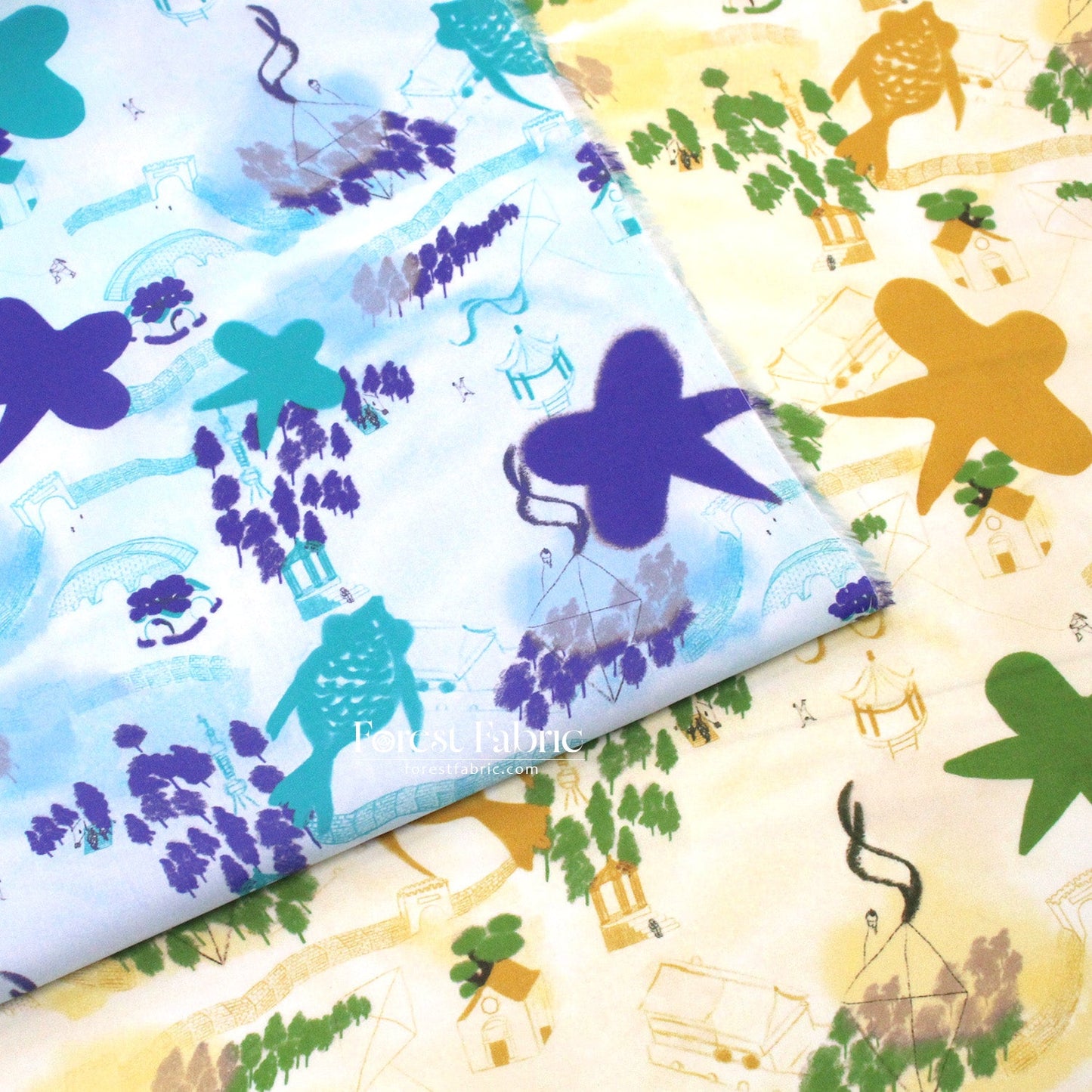 Liberty of London (Cotton Tana Lawn Fabric) - Festivities B - FO:REST Fabric 布恩堂Liberty fabrictana lawnjapanese fabricykk zipper