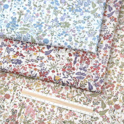 Liberty of London (Cotton Tana Lawn Fabric) - Field Flowers - FO:REST Fabric 布恩堂Liberty fabrictana lawnjapanese fabricykk zipper