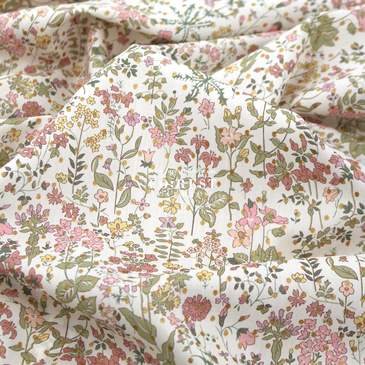 Liberty of London (Cotton Tana Lawn Fabric) - Field Flowers - FO:REST Fabric 布恩堂Liberty fabrictana lawnjapanese fabricykk zipper