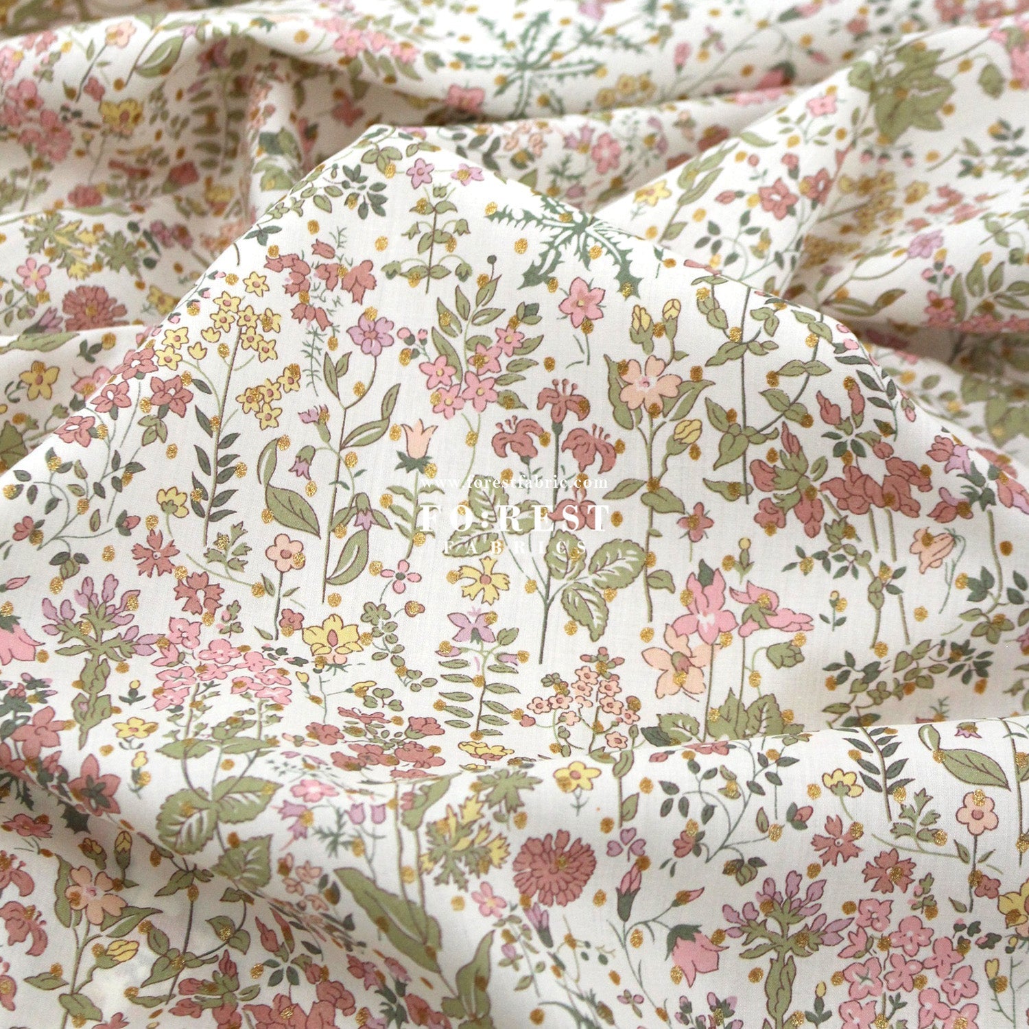 Liberty of London (Cotton Tana Lawn Fabric) - Field Flowers - FO:REST Fabric 布恩堂Liberty fabrictana lawnjapanese fabricykk zipper