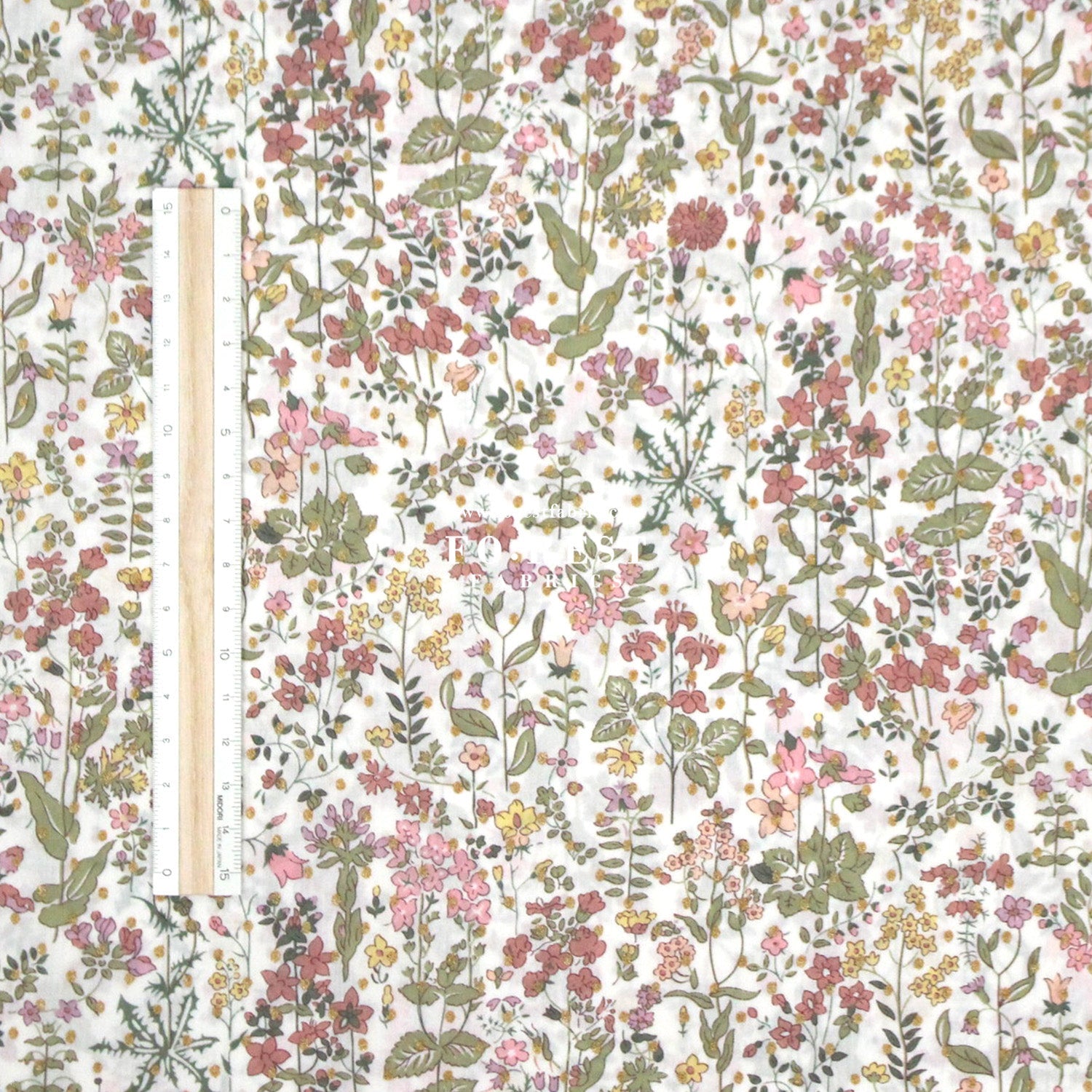 Liberty of London (Cotton Tana Lawn Fabric) - Field Flowers - FO:REST Fabric 布恩堂Liberty fabrictana lawnjapanese fabricykk zipper