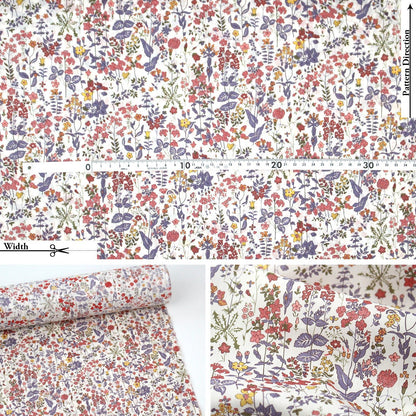 Liberty of London (Cotton Tana Lawn Fabric) - Field Flowers - FO:REST Fabric 布恩堂Liberty fabrictana lawnjapanese fabricykk zipper