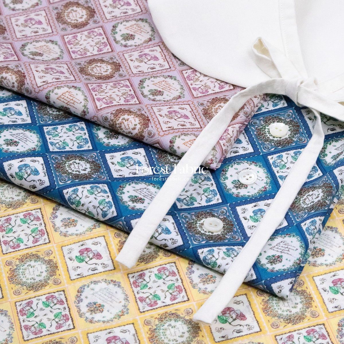 Liberty of London (Cotton Tana Lawn Fabric) - Fleur Foulard - FO:REST Fabric 布恩堂Liberty fabrictana lawnjapanese fabricykk zipper