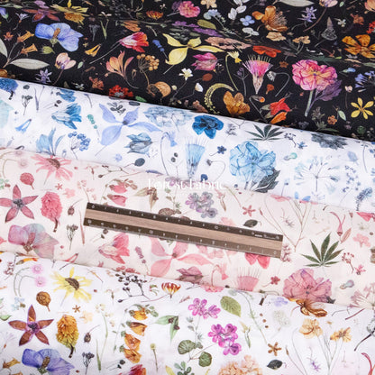 Liberty of London (Cotton Tana Lawn Fabric) - Floral eve Black - FO:REST Fabric 布恩堂Liberty fabrictana lawnjapanese fabricykk zipper