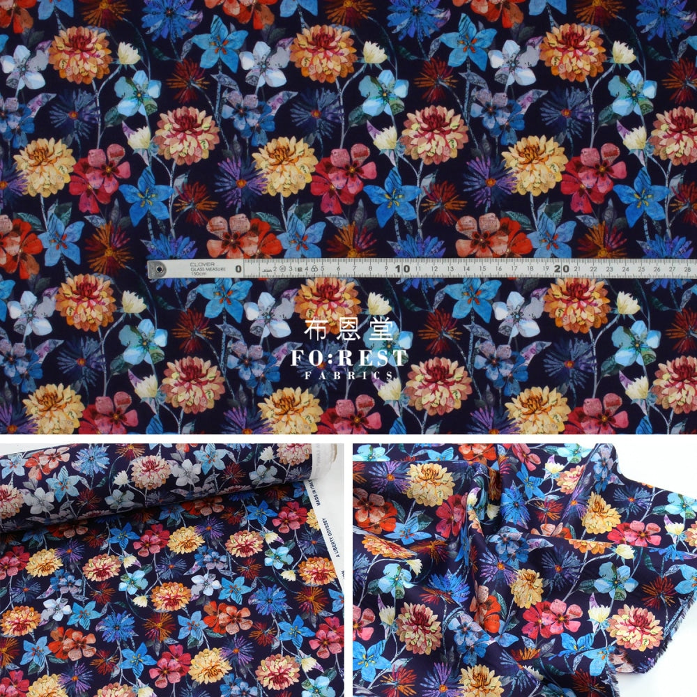 Liberty Of London (Cotton Tana Lawn Fabric) - Floral Letters Cotton