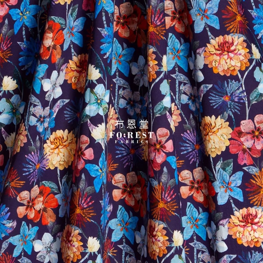 Liberty Of London (Cotton Tana Lawn Fabric) - Floral Letters Cotton
