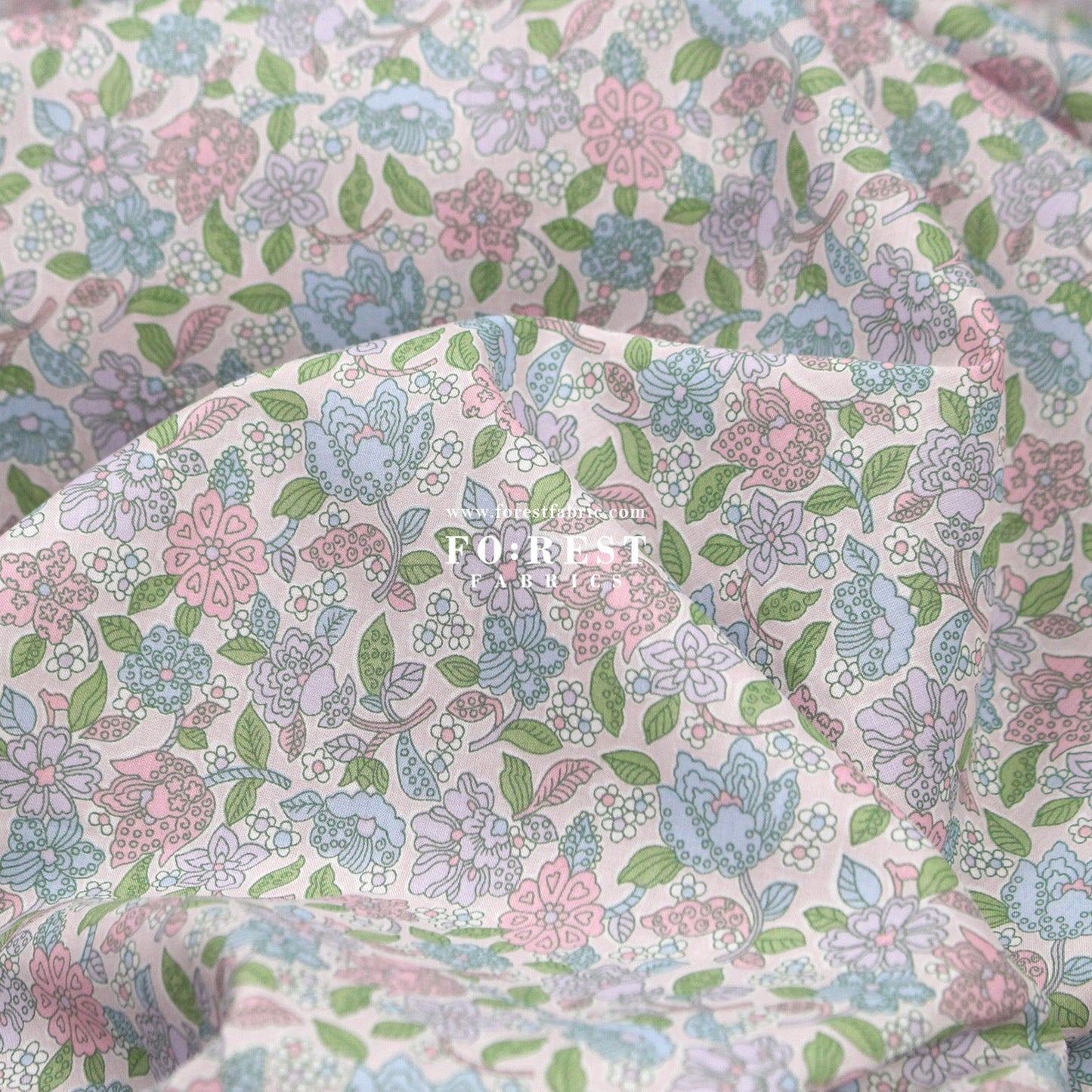 Liberty of London (Cotton Tana Lawn Fabric) - Floral Ovation - FO:REST Fabric 布恩堂Liberty fabrictana lawnjapanese fabricykk zipper