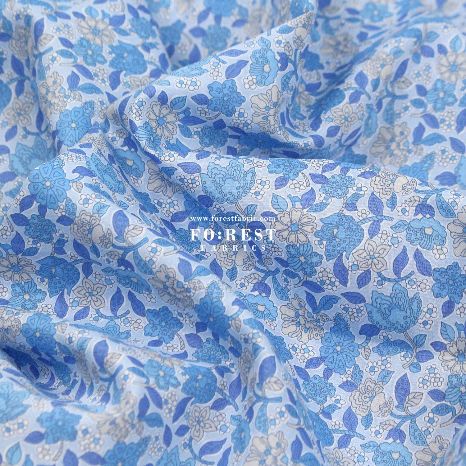 Liberty of London (Cotton Tana Lawn Fabric) - Floral Ovation - FO:REST Fabric 布恩堂Liberty fabrictana lawnjapanese fabricykk zipper
