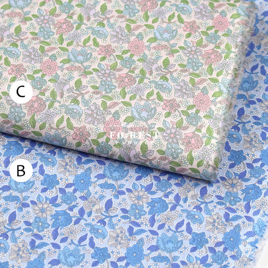 Liberty of London (Cotton Tana Lawn Fabric) - Floral Ovation - FO:REST Fabric 布恩堂Liberty fabrictana lawnjapanese fabricykk zipper