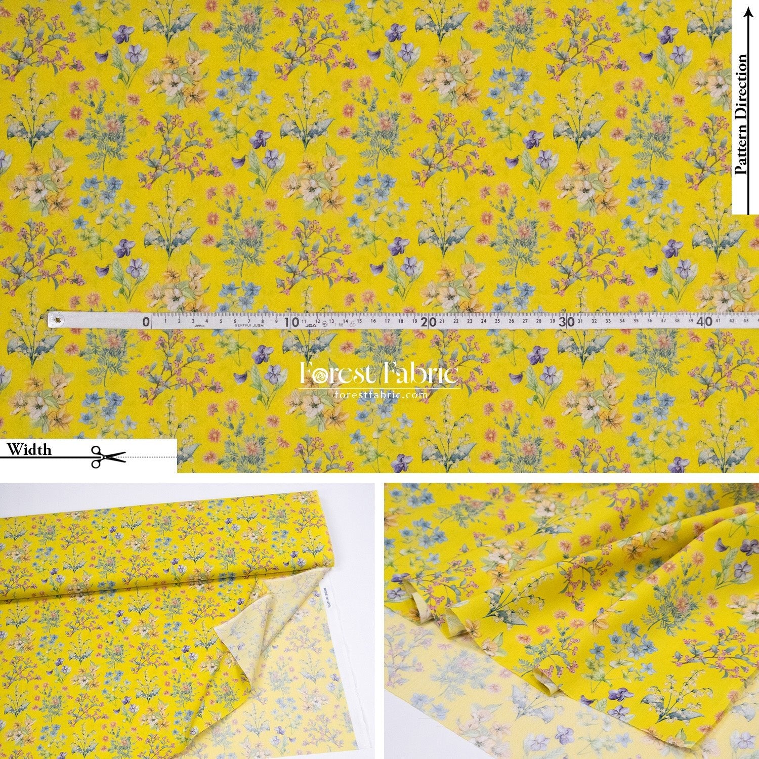 Liberty of London (Cotton Tana Lawn Fabric) - Floral Remedy - FO:REST Fabric 布恩堂Liberty fabrictana lawnjapanese fabricykk zipper
