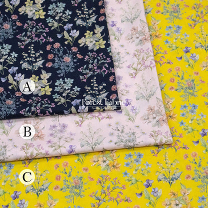 Liberty of London (Cotton Tana Lawn Fabric) - Floral Remedy - FO:REST Fabric 布恩堂Liberty fabrictana lawnjapanese fabricykk zipper