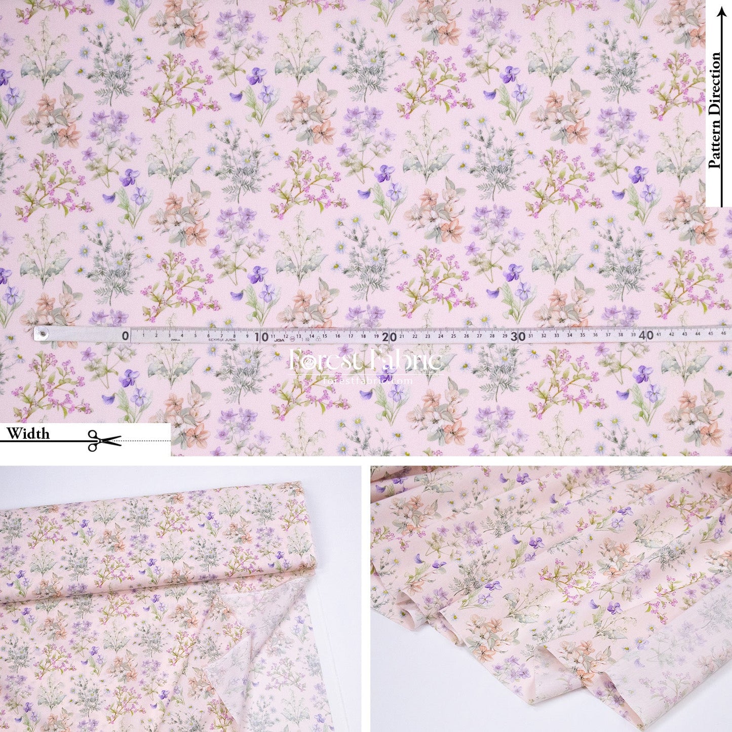 Liberty of London (Cotton Tana Lawn Fabric) - Floral Remedy - FO:REST Fabric 布恩堂Liberty fabrictana lawnjapanese fabricykk zipper