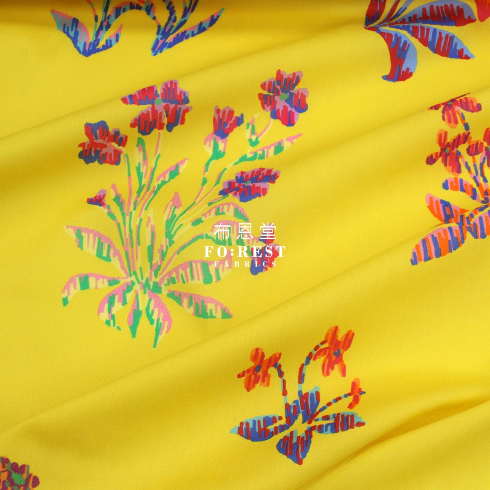 Liberty Of London (Cotton Tana Lawn Fabric) - Floral Tapestry Yellow Cotton