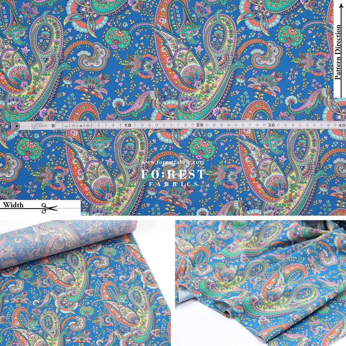 Liberty of London (Cotton Tana Lawn Fabric) - Florence Melody - FO:REST Fabric 布恩堂Liberty fabrictana lawnjapanese fabricykk zipper