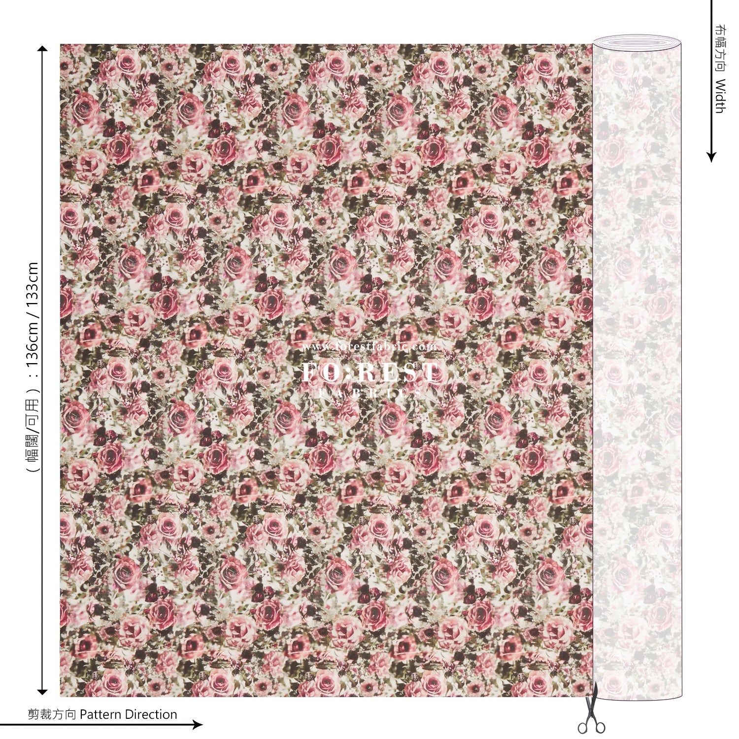 Liberty of London (Cotton Tana Lawn Fabric) - Florists Lens A - FO:REST Fabric 布恩堂Liberty fabrictana lawnjapanese fabricykk zipper