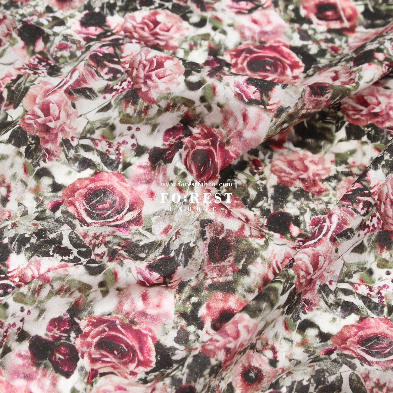 Liberty of London (Cotton Tana Lawn Fabric) - Florists Lens A - FO:REST Fabric 布恩堂Liberty fabrictana lawnjapanese fabricykk zipper