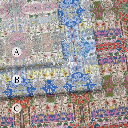 Liberty of London (Cotton Tana Lawn Fabric) - Flower Fete - FO:REST Fabric 布恩堂Liberty fabrictana lawnjapanese fabricykk zipper