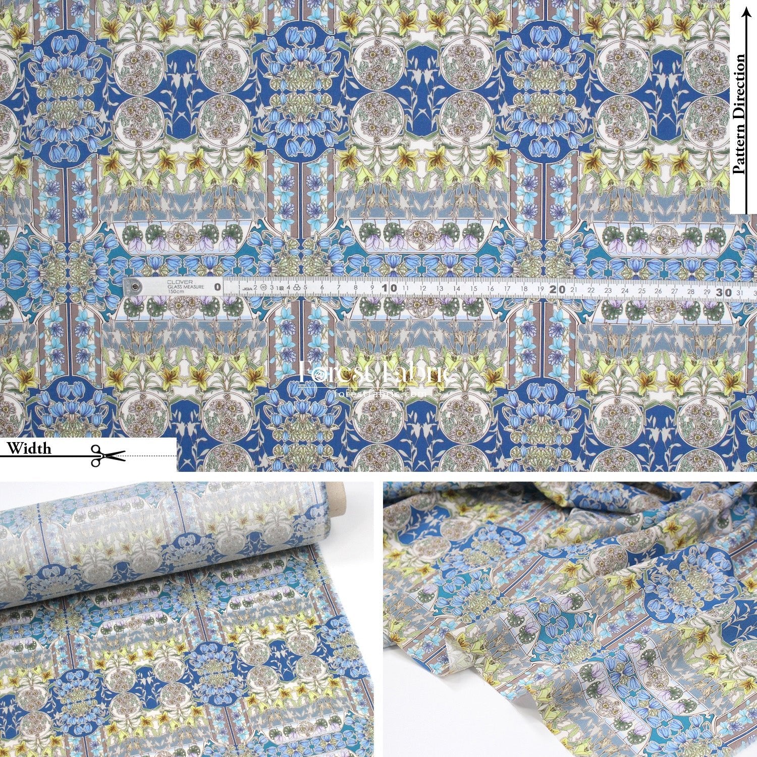 Liberty of London (Cotton Tana Lawn Fabric) - Flower Fete - FO:REST Fabric 布恩堂Liberty fabrictana lawnjapanese fabricykk zipper