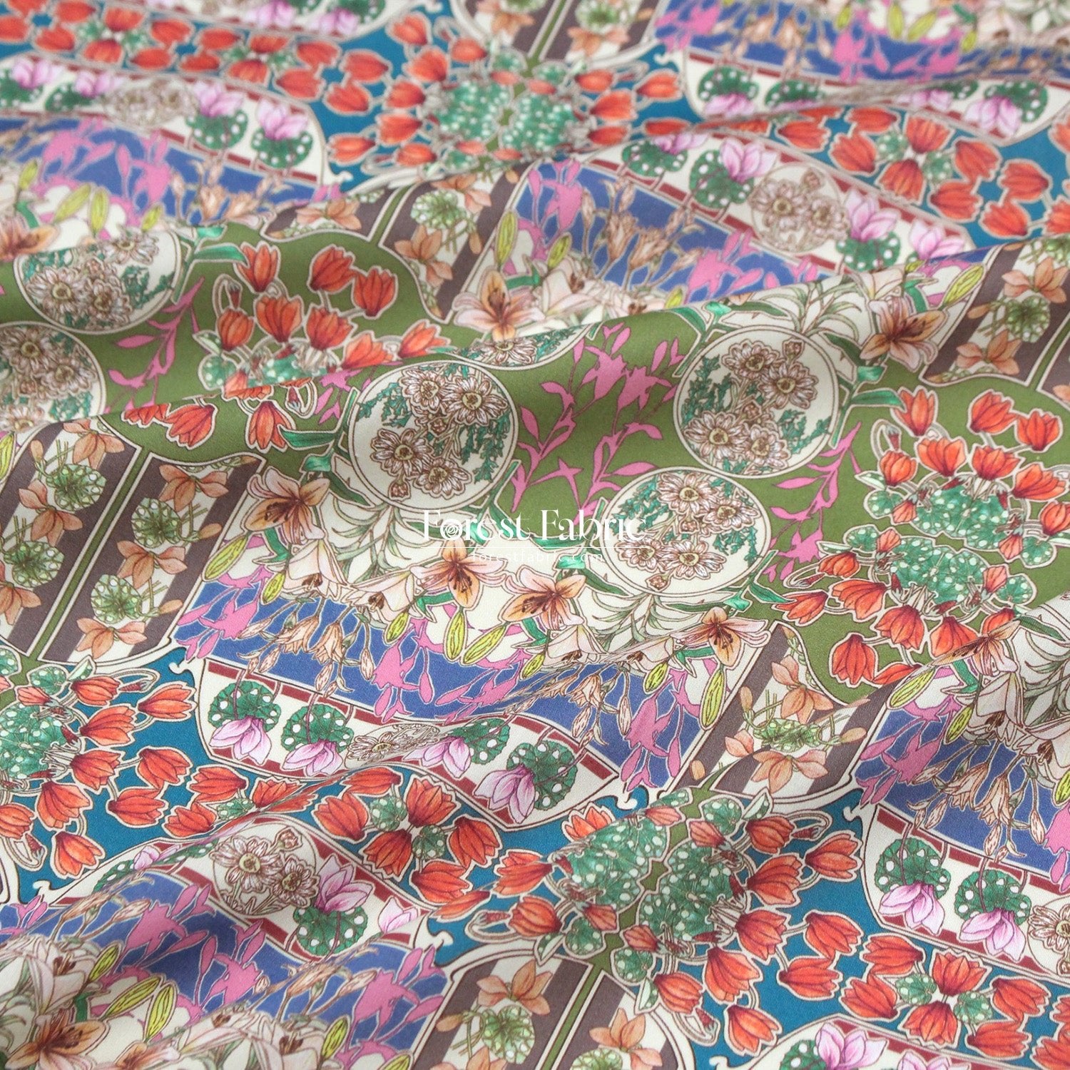 Liberty of London (Cotton Tana Lawn Fabric) - Flower Fete - FO:REST Fabric 布恩堂Liberty fabrictana lawnjapanese fabricykk zipper